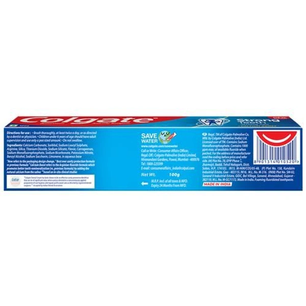 Colgate Strong Teeth : India's No.1 Toothpaste | Anticavity Toothpaste With Amino Shakti Formula - 100g, 100 g